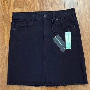 Just Black Midi‎ Stretchy Jean Skirt Medium NWT